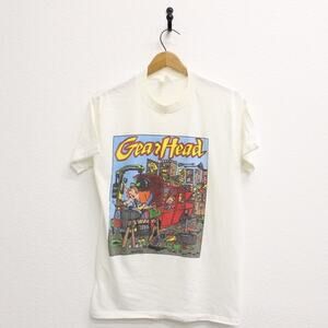 Vintage Gear Head Auto Shop T Shirt Medium